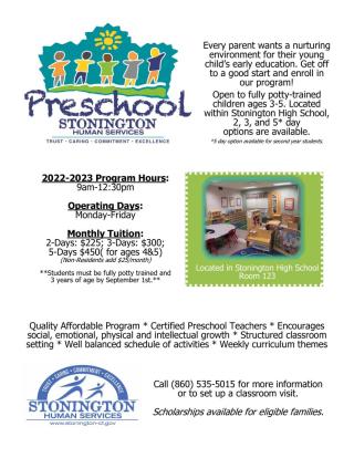 Preschool 2022-2023